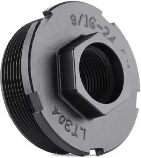 Dead Air Armament Hub Fixed Mount Muzzle Device, 1/2-28 Thread, Black, LT301 (product photo)