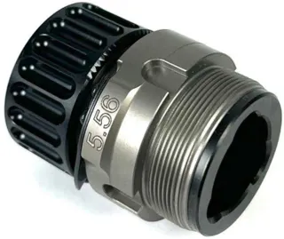B&T SF Titanium HUB Adapter, Surefire to Hub, 5.56mm NATO, Gray, SD-145490 (product photo)
