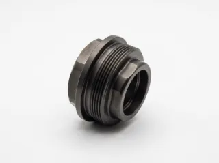 Big Hoss Plan B Flush Mount, showing the flange, the HUB threads and the bore
